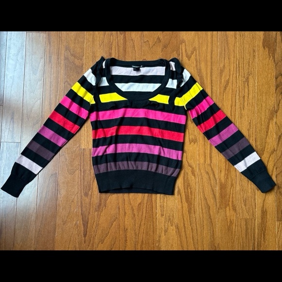 Sonia Rykiel for H&M Rainbow Stripe Cool Unique Sweater - Picture 5 of 7